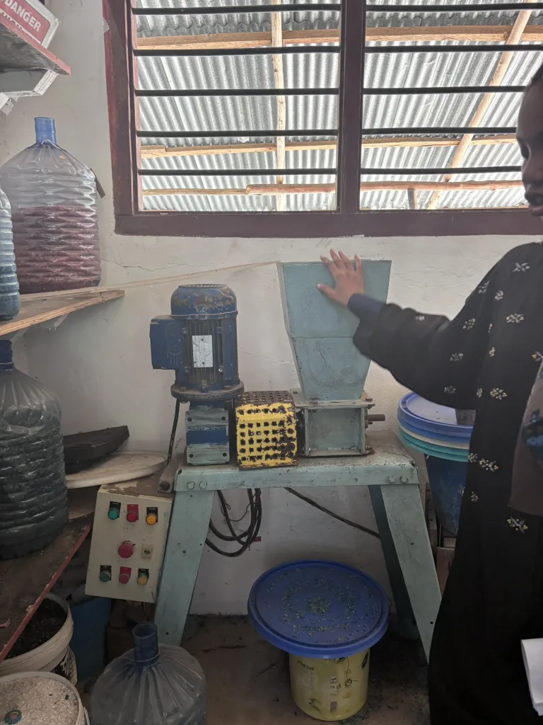 small coastal workshops, collected plastic